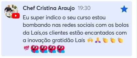 Depoimento de Chef Cristina Araujo